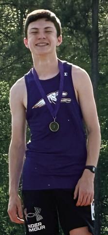 Rhett Renner’s personal-best time of 5:32.94 won a region title last week in the 1600 meter event. CONTRIBUTED