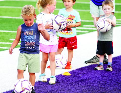 Soccer teams host annual soccer camp
