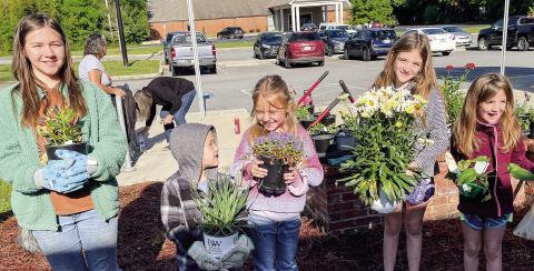 Jones County Library patrons of all ages groups show up to help create a Butterfly garden and learn about pollinators. CONTRIBUTED