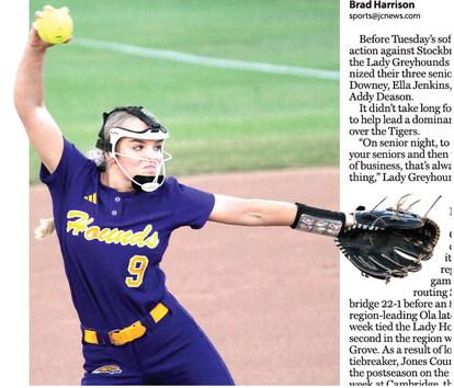 Cate Downey held Stockbridge to one hit in last week’s mercyrule win. BRAD HARRISON/Staff