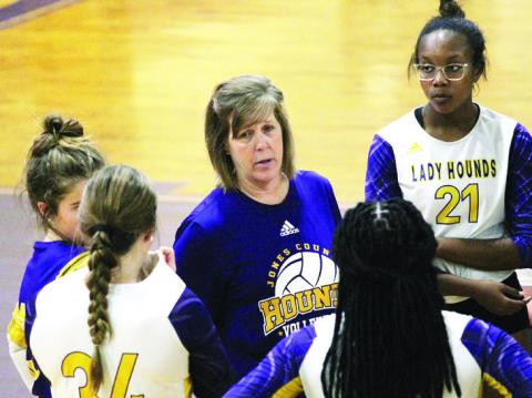 The Volley Hounds are getting set to begin their fifth year of volleyball later this month. BRAD HARRISON/Staff
