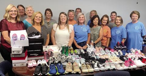 Pilot Clubs collects socks, shoes for DFCS