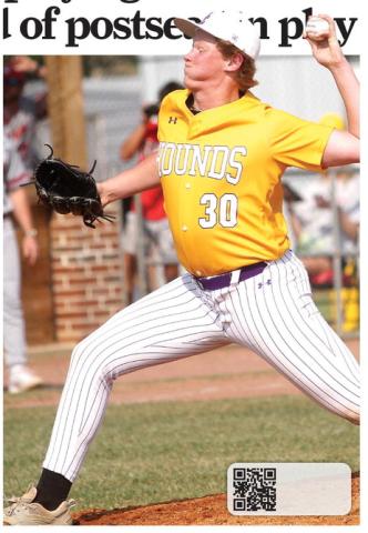 Cooper Rice hurled three shutout innings on Friday against Glynn Academy. BRAD HARRISON/Staff