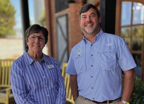 Carol Robeson and Henry Hicks, the owners of Forsyth Antiques and More, outside of their business. GALAI ENGLISH/Contributed