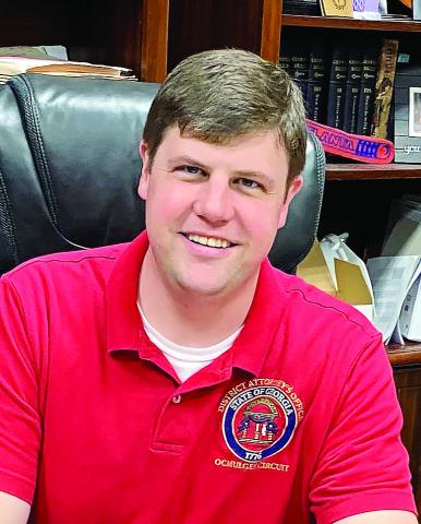 Wright Barksdale at his desk in the Jones County District Attorney’s Office. DEBBIE LURIE-SMITH/Staff