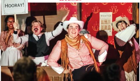 With a traditional stage not available, the JCHS drama class opted for the cafeteria and a dinner theatre production. BETHANY TAPEE/Staff