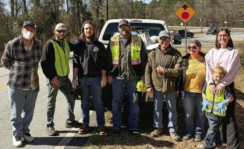Pictured are (l-r): Michael Corbin, Dustin Riley, Ryan Bray, Evan Pope, George King, Kathy Simmons, Alexandra Lefholz and Jack Lefholz. Not pictured is Cherie Mock. PHOTOS CONTRIBUTED