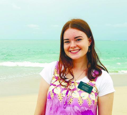 A photo of Sariah Palmer on the beach in Oaxaca, Mexico during her mission trip to spread the gospel. CONTRIBUTED