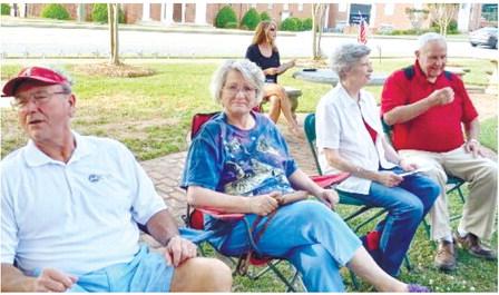 People from the Jones County community gathered to pray together in 2022 during the National Day of Prayer. CONTRIBUTED
