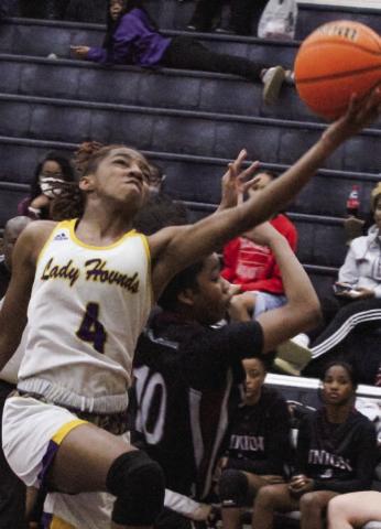 Amaris Ridgeway, also a track &amp; field star for the Lady Hounds, is among the top returning scorers from last season. BRAD HARRISON/File photo