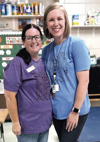 Paraprofessional Kerri Altman and teacher Lauralee Ussery. CONTRIBUTED