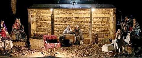 The Live Nativity includes a depiction of the Holy Family, who are members of the congregation and includes an infant in the role of Jesus. FILE PHOTO