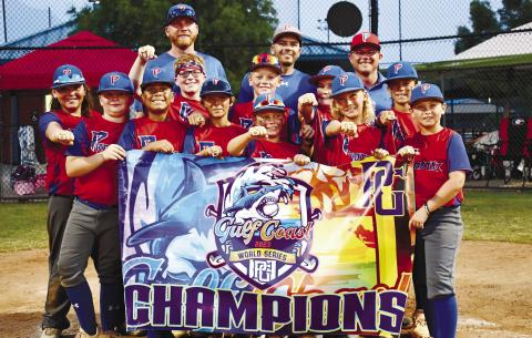 Prodigy, a 10U all-star baseball baseball team, poses after winning the Perfect Game Gulf Coast World Series. CONTRIBUTED