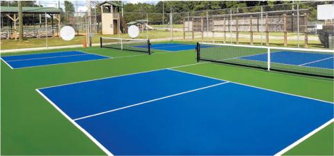 Pickleball court renovations completed