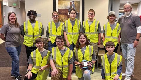 The Gray Station Middle School Robotics Team is Grand Champion of the First Lego League Regional Competition. CONTRIBUTED