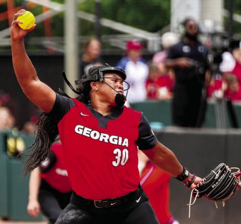 Destin Howard (30) during Georgia’s game against Florida April 28 in Athens. COURTESY OF UGA ATHLETICS