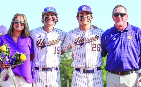 Baseball seniors recognized before final home game