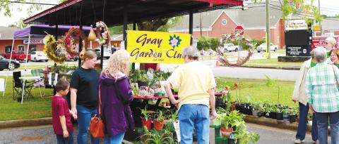The Gray Garden Club at the Turkey Festival, selling various plants and flowers. Photos by NATHAN CLARKE/Contributed