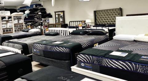 Macon &amp; Robins Bed &amp; Mattress has brands such as Sealy to help customers with their sleep needs.