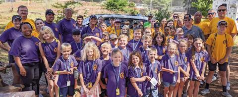 Jones County youngsters ages 8-13 received certificates and JCSO Challenge coins after completing the recent summer camp at the Jones County Sheriff’s Office. CONTRIBUTED