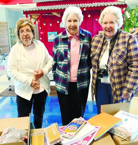 Woodmen Chapter 358 Round Oak donated school supplies to Dames Ferry Elementary School as a community project. CONTRIBUTED