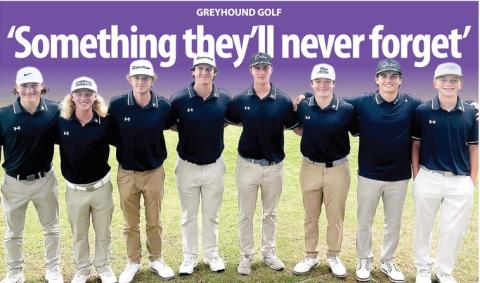 The Jones County boys’ golfers have plenty of reasons to smile after winning an area title. CONTRIBUTED