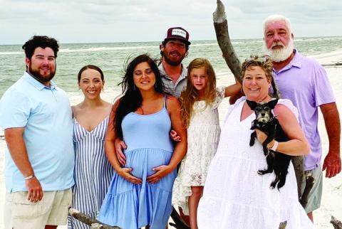 River (l-r), Sylvan, Brooke (expecting Stetson) Storm, Raelyn, Wendy and Chris. CONTRIBUTED