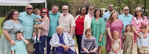 Clark and Marilyn Sauls with extended family to celebrate Easter 2024. CONTRIBUTED