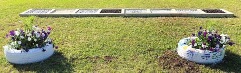 The sensory trail has been completed at Dames Ferry Elementary School. CONTRIBUTED
