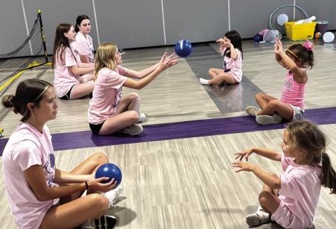 Volley Hounds host first-ever youth camp