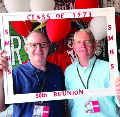 Ron (left) and Don at high school reunion. CONTRIBUTED