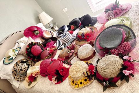 Woman creates Easter hats