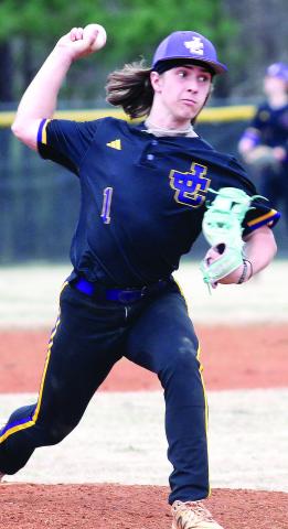 Trent Paulk worked multiple innings of relief on Monday against Howard. BRAD HARRISON/Staff