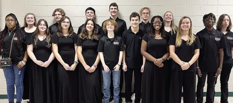 Jones County band students who competed in the 2024 District Honor Band. CONTRIBUTED