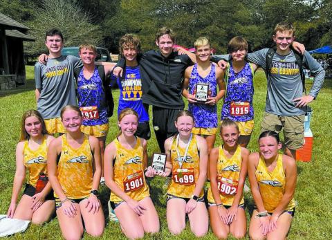 Lady Hounds run to first, Hounds second at Asics Invitational