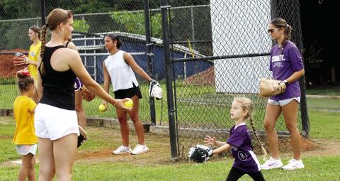 Lady Hounds welcome up-and-coming players at annual softball camp