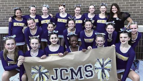 The Middle School Cheer Hounds continued into their season on Saturday morning at Houston County High School, coming home with a finish of third. They’ll return to the floor of competition Saturday at West Laurens. CONTRIBUTED