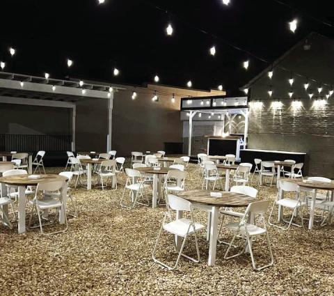 The Terrace on Madison has been open since August for outdoor events. The venue can seat up to 70 and features six outdoor patio heaters. CONTRIBUTED