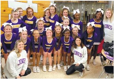 Jones County’s Cheerleading programs will host their friends and family night on Oct. 17 at 6:45 p.m. at the JCHS Gymnasium. The event, with an admission of $5 per person, will include performances from the JCHS and JCMS Competition Cheer squads as well as those from Gray Elementary and Dames Ferry Elementary. CONTRIBUTED