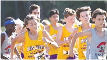 Jones County’s middle school boys surged to finish fourth among 13 teams on Saturday. BRAD HARRISON/Staff