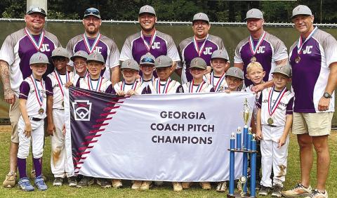 Jones County’s coach pitch all star team won their final two games over the weekend to claim a state championship. CONTRIBUTED