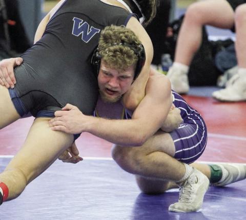Jacob Skinner fought back to place for the Greyhounds over the weekend at the Southern Slam in Greenville, SC. BRAD HARRISON/Staff