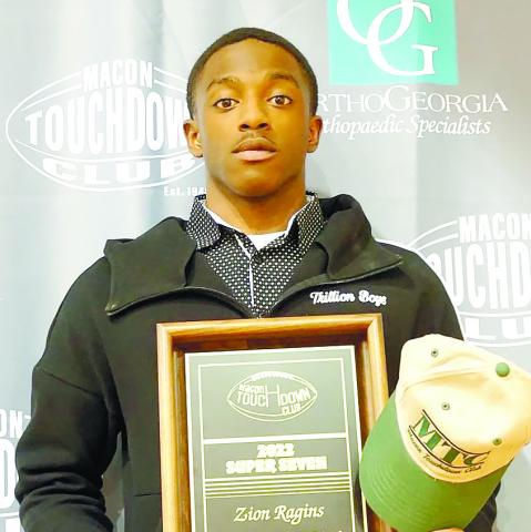 Zion Ragins was named to the Macon Touchdown Club’s Super Seven. CONTRIBUTED