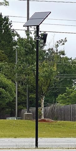 Flock cameras can be found at the entrances to Jones County and the City of Gray. DEBBIE LURIESMITH/Staff