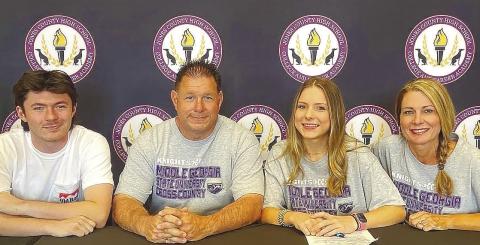 Anna Grace Hinson, a key part of the Lady Greyhounds success this past season, will continue her cross country career at Middle Georgia State University. CONTRIBUTED