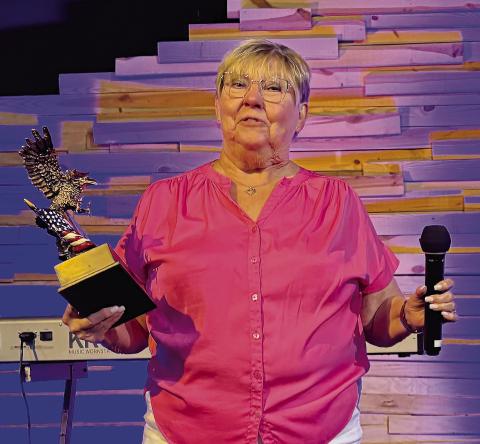 Karen McMichael was honored for her 40 years of service, more than 18 years as an employee, and serving her last year as EMA director. CONTRIBUTED