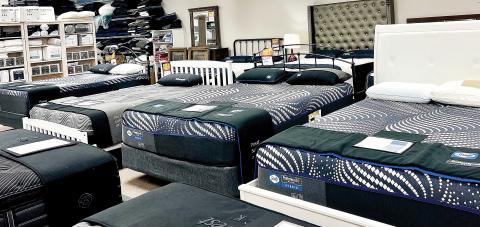 Macon &amp; Robins Bed &amp; Mattress has great brands such as Sealy to help customers find something to fit their sleep needs.