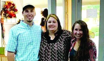 Sherry (center) with Preston and Morgan. CONTRIBUTED