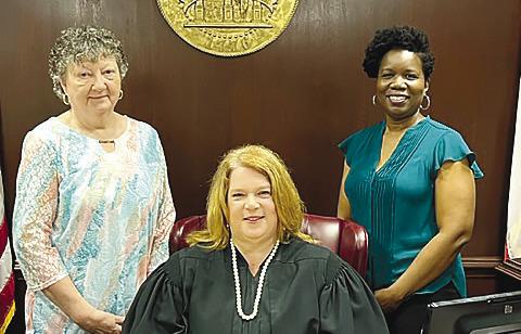 Ocmulgee Court Appointed Special Advocates (CASA) swore in two new volunteers on May 17. These volunteers will serve as advocates for children in foster care. Pictured with the Ocmulgee Circuit’s Juvenile Court Judge Kelli Rutherford are (L-R): Joyce Street and Tori Jackson. Welcome, Joyce and Tori. CONTRIBUTED