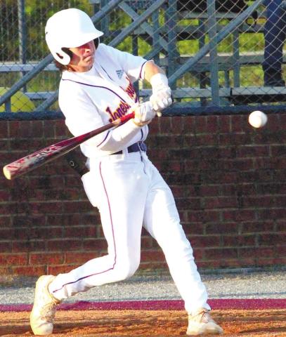 Tucker Maddox rips a line drive into play on Thursday against Stockbridge. BRAD HARRISON/Staff